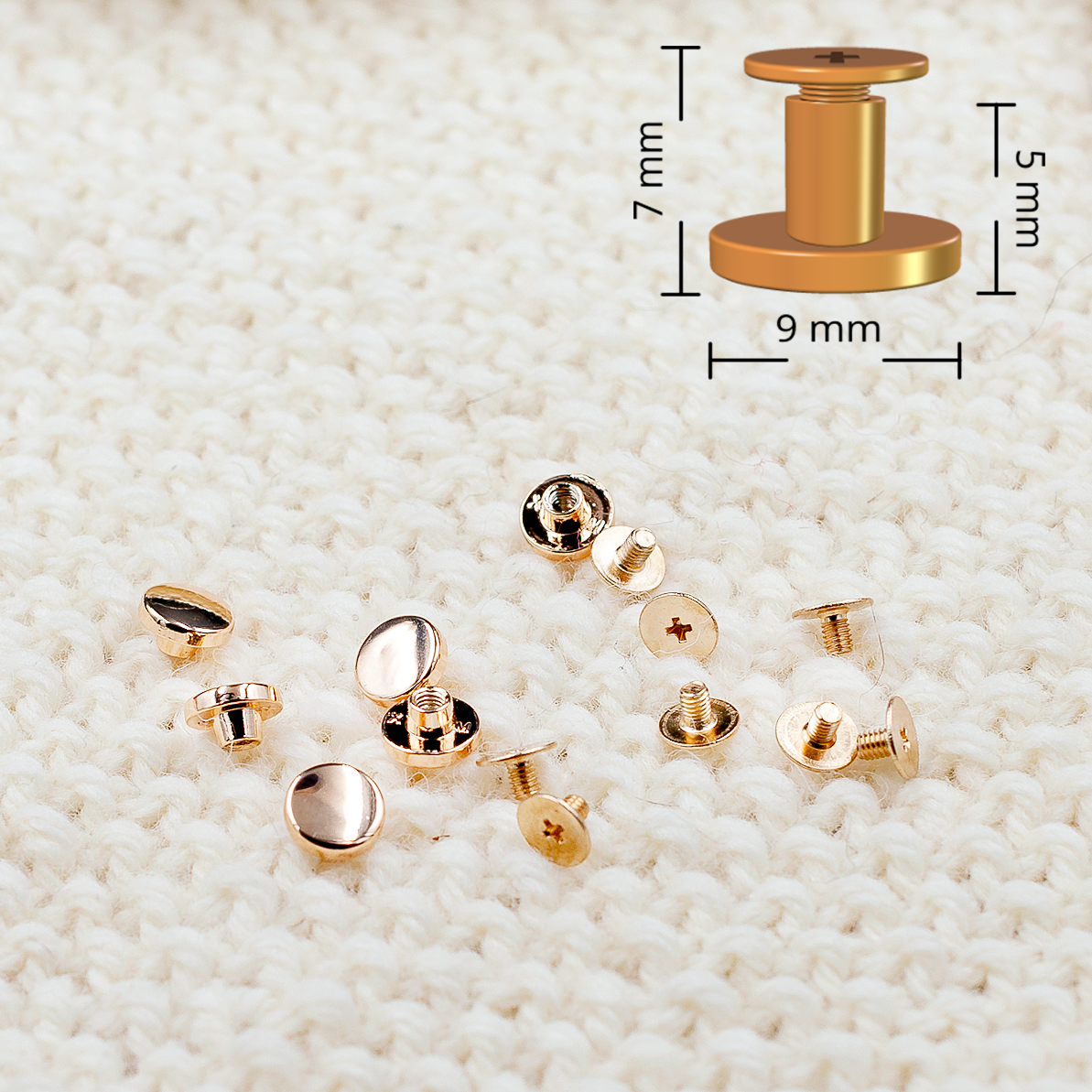 Keinonahkainen ompelumerkki 5 kpl Regular omalla tekstillä