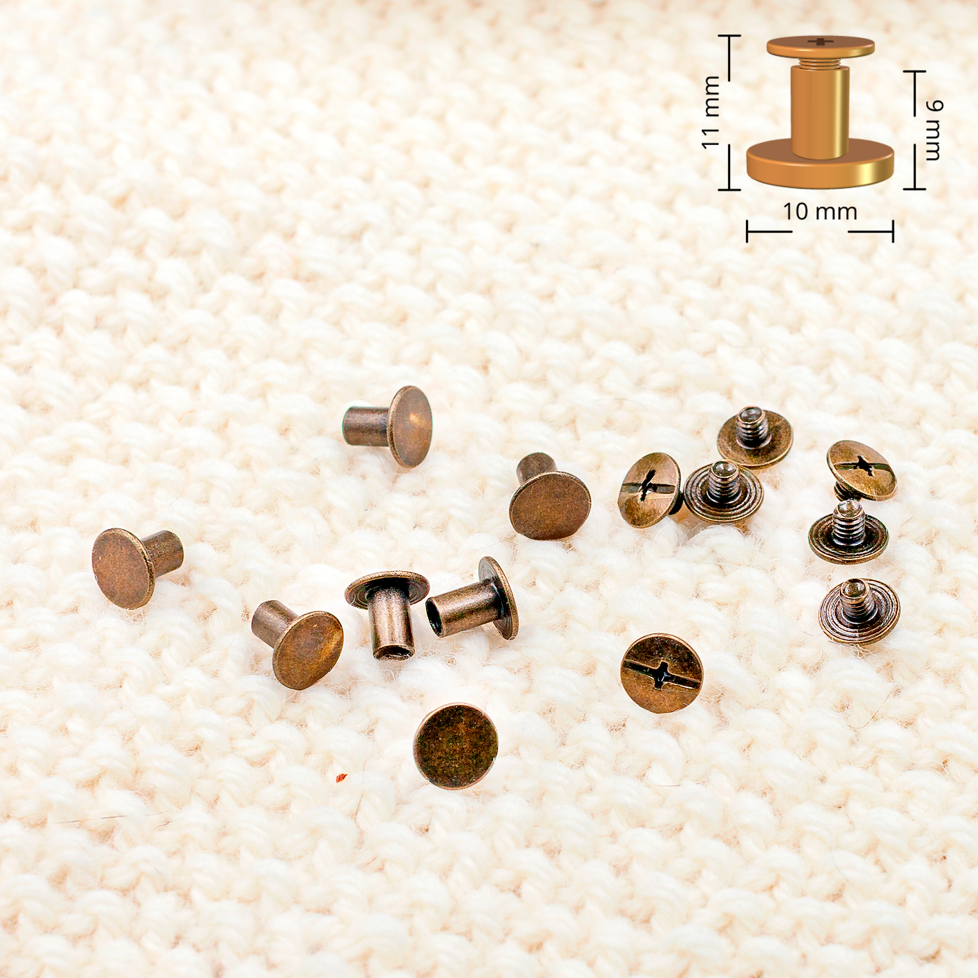 Keinonahkainen ompelumerkki 5 kpl Regular omalla tekstillä