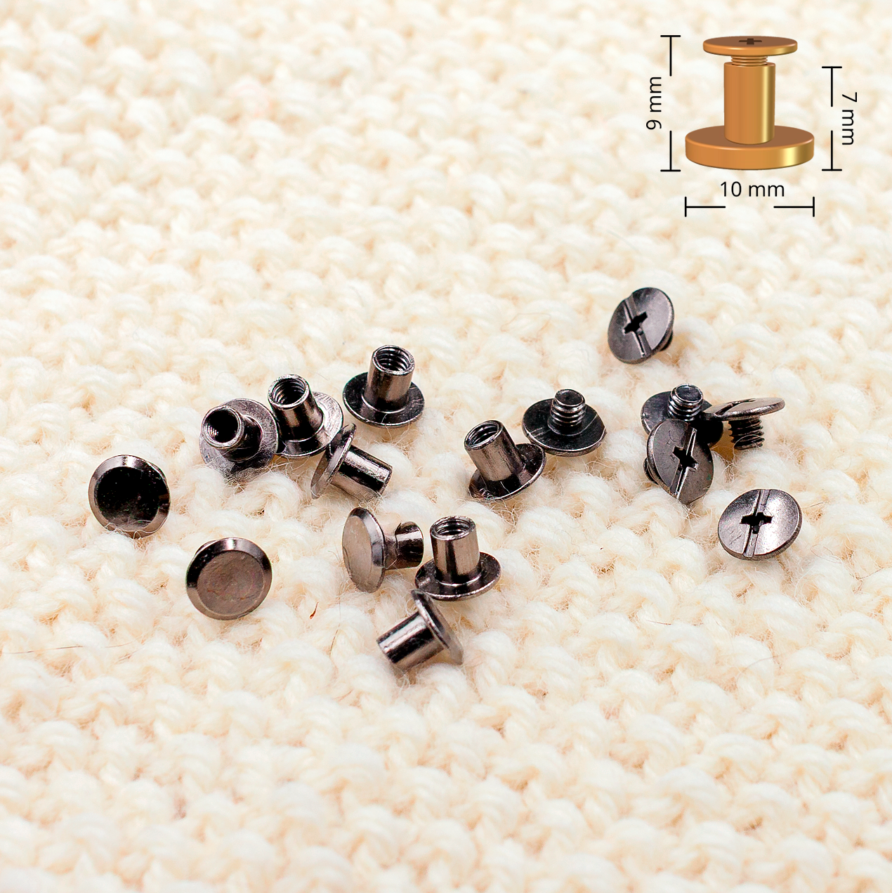 Keinonahkainen ompelumerkki 5 kpl Regular omalla tekstillä