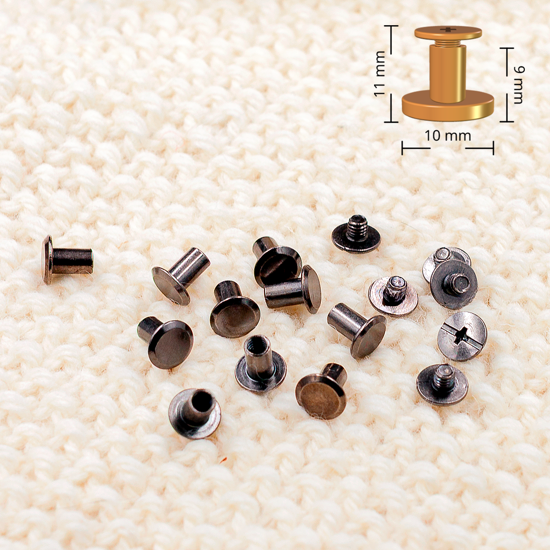 Keinonahkainen ompelumerkki 5 kpl Regular omalla tekstillä